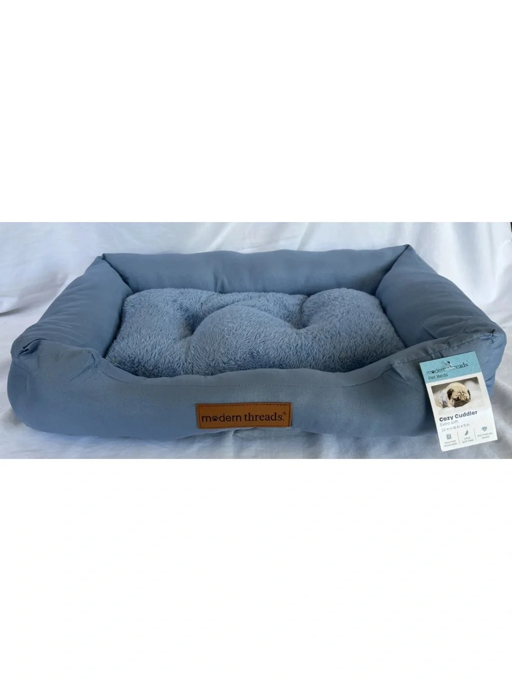 Blue Cozy Cuddler Small Pet Bed cat/dog